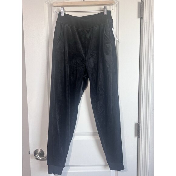 Banana Republic  Black Velour Joggers Pants Women's  Size Small NWT MSRP $90 - Picture 1 of 9